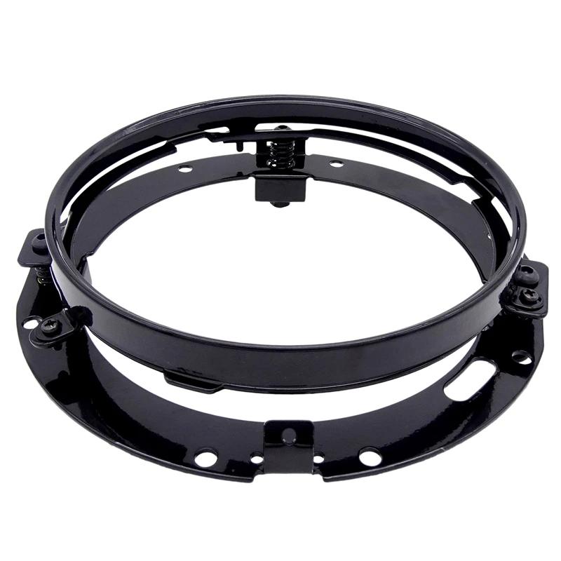 1 Pcs Motorcycle 7 Inch Round LED Headlight Mounting Bracket Ring Black/Silver Holder Brackets For Harley Jeep Wrangler JK TJ чёрный