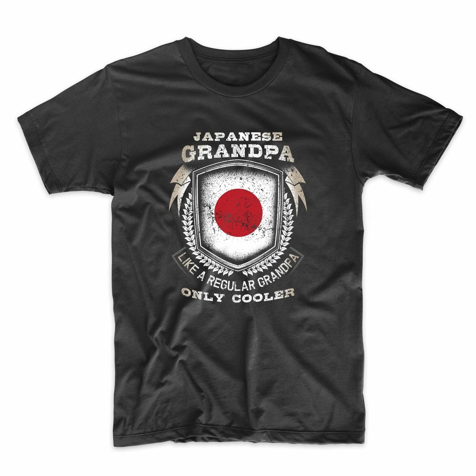 Japanese Grandpa Like A Regular Grandpa Only Cooler Funny Flag T-Shirt L