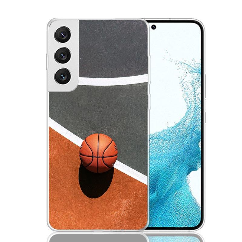 Basketball Basket Sports Case Phone Cover for Samsung Galaxy S24 S25 Ultra S23 Plus S22 + S21 S20 FE S10 S25Plus Trend Fundas S2