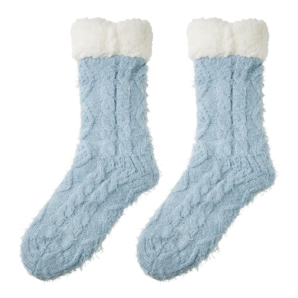 

Gunze Warm Socks with Boa Cold Weather Protection UCHI-COLLE Women s Lining, Fluffy, Mid-Length,