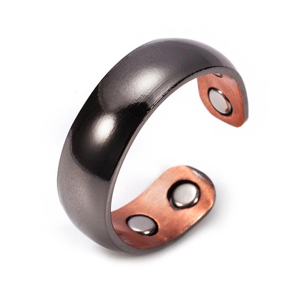 Vinterly Kupfer Magnetischer Ring Herren Mattes Finish Gesundheit Energie Einfaches Verstellbares Armband Reines Kupfer Ringe für Herren Damen Schmuck