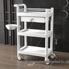Compact Beauty Salon Trolley: Mobile Hand Push Storage Rack for Household Tools
