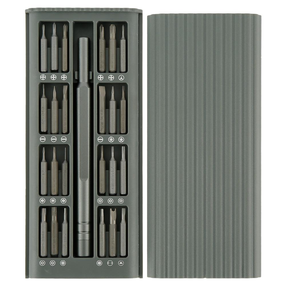 25-teiliges Präzisionsschraubendreher-Set Kleines Schraubendreher-Set mit Etui Magnetisches Mini-Schraubendreher-Set für Uhr Tablet-PC Spielkonsole