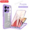 PocoX6 360 Full Body Front+Back Clear Case Shelluxe For Xiaomi POCO X6 Pro Pocophone X6Pro 5G Silicone Double Sided Phone Cover