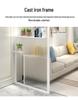 Modern Nordic Glass Partition Screen with Iron Art and Stainless Steel Washstand for Luxury Living Room and Entryway