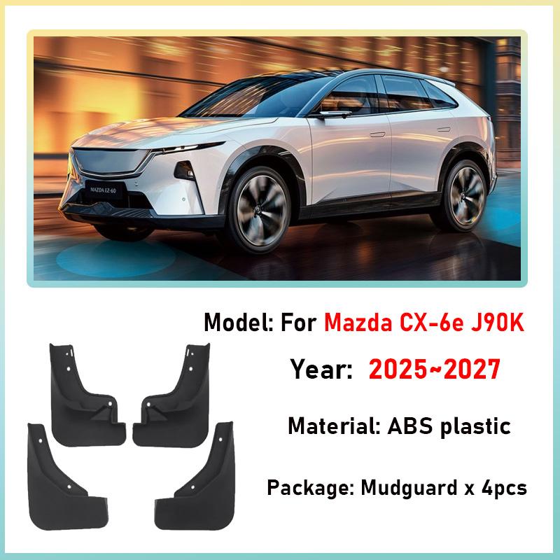 Per Mazda CX-6e Accessori J90K 2025 2026 2027 Paraspruzzi per Auto Parafanghi Anti-schizzo Protezione Paraspruzzi Parafango Strumenti Auto Accessori