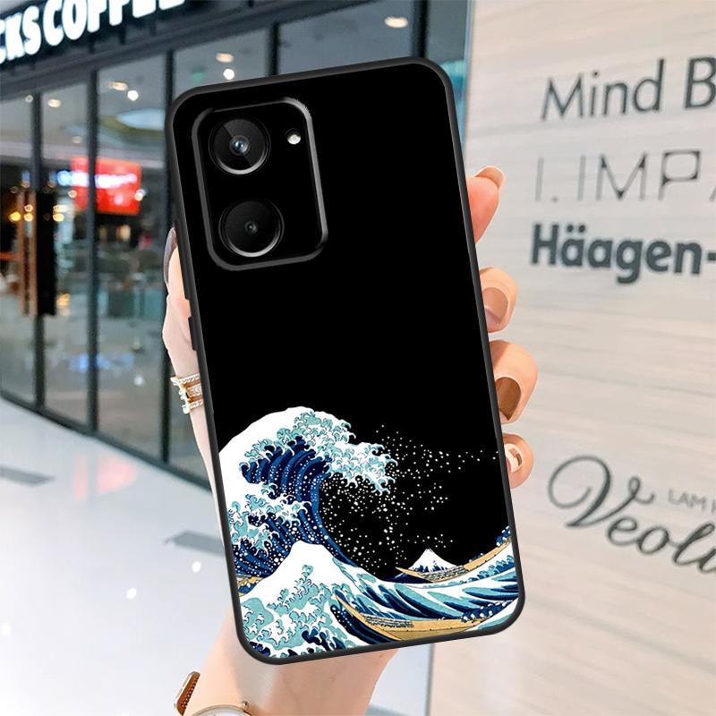 The Great Wave off Kanagawa Case For Realme 15 13 12 10 11 14 Pro Plus GT6 GT7 C15 C35 C53 C55 C61 C63 C65 C67 C71 C75