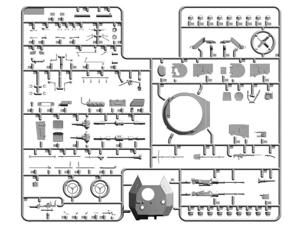 Kit de Modelo de Plástico Veículo de Comando Blindado Alemão ICM 35378 1/35 P204(f) (Veículo de combate)