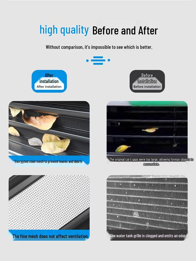 L9 Front Grille Anti-Insect Net: Radiator Protection for 25 Li Auto Models