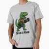 Strong T-Rex Lifting Weights Funny Gym Motivation Dinosaur Gift T Shirt Gym Workout Fitness Graphic Clothes All Size Tops S-6XL