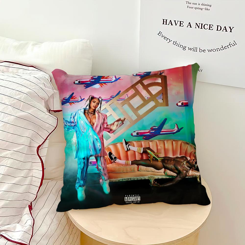 singer kKAROL G Carla Morrison Comfortable soft hogar pillowcase for Sofa Living Room Bed Home Decor Protective Covers