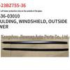 Fits Toyota 2023 BZ3 Windshield Trim Strip: 75535-03020 R, 75536-03010 L