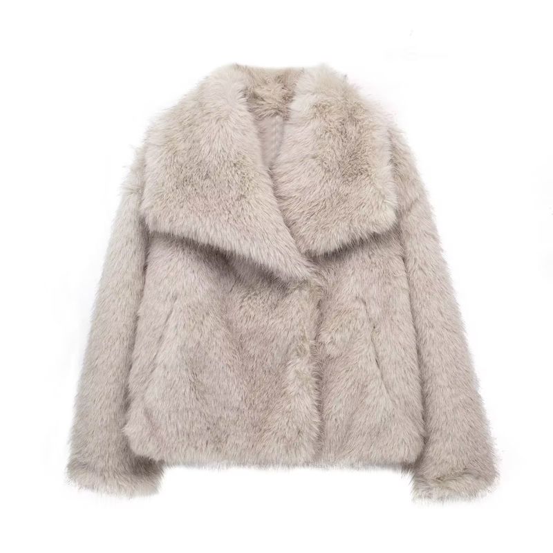 Kaslead New Arrival Women's Clothing Fashion Style Artificial Fur