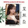 Wall Art Metal Framed, Korean Minimalist Face Wall Decor for Home Christmas Gift