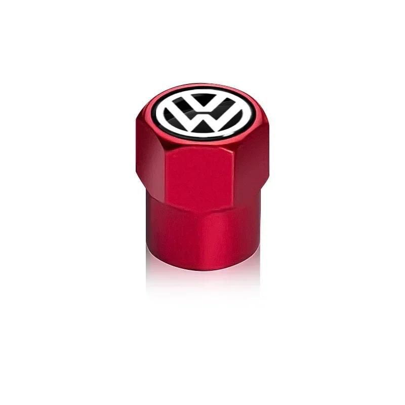 B6 VW For Volkswagen 4Pcs Car Valve Caps Wheel Tires Air Tyre Stem Protective Cover For Volkswagen Golf Jetta Tiguan Touran TSI