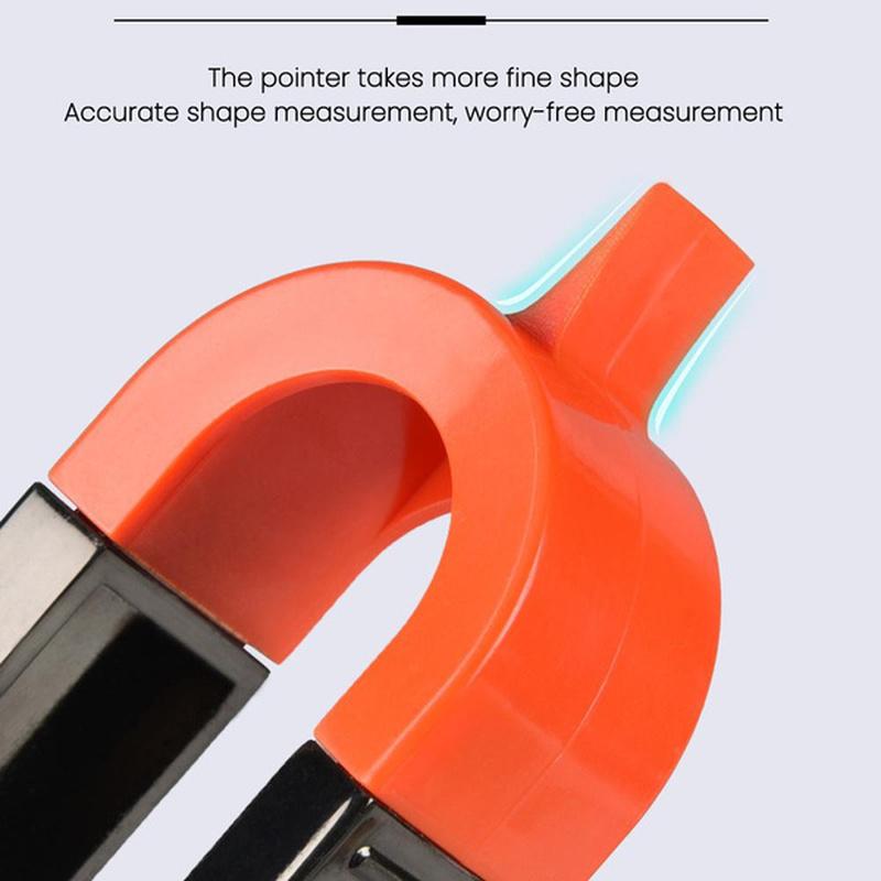 Anreißlineal für die Holzbearbeitung, Konturenlehre mit Verriegelung – Präzises Anreißwerkzeug, Kanten- und Eckmesswerkzeug für die Holzbearbeitung, Profil-Duplikatorwerkzeug