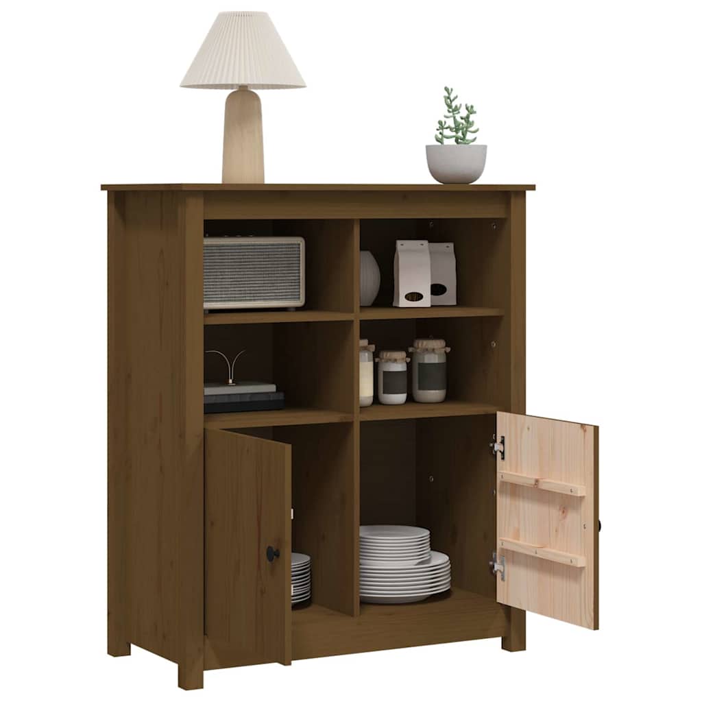 Sideboard Honey Brown 83 x 41.5 x 100 cm Solid Pine Wood