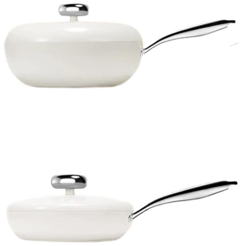 Wenlunshan Pebble Non-Stick Wok & Frying Pan Set