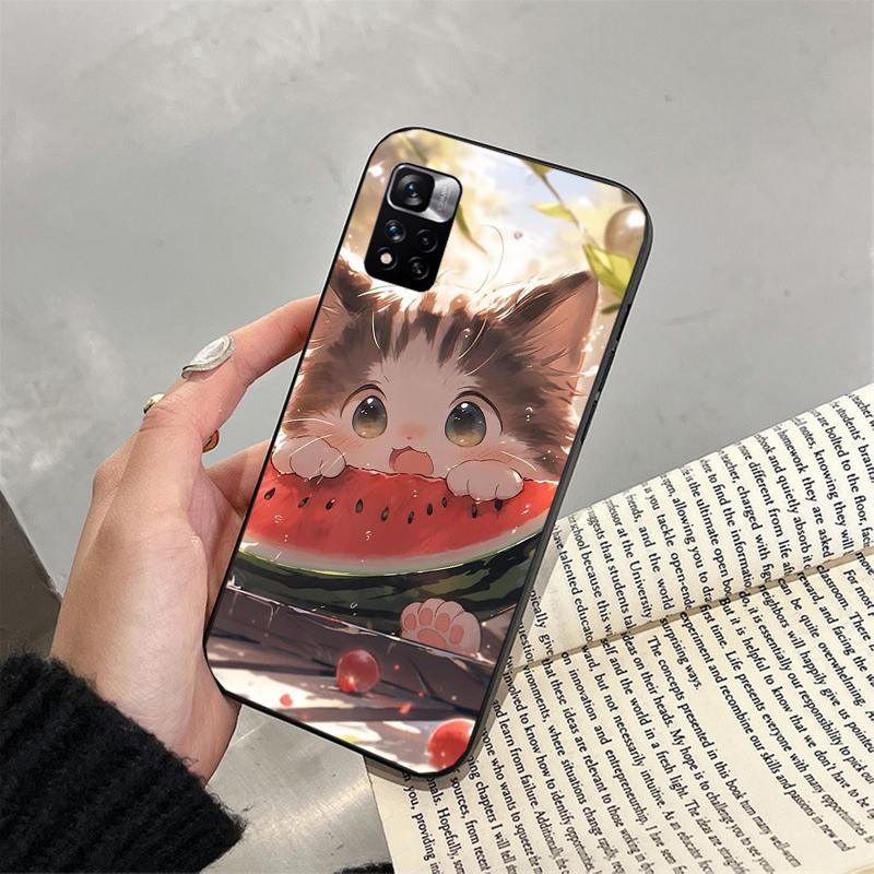 

Чехол для телефона с милым котом для Xiaomi Redmi note 13 12 Pro 11S 11 10 Pro 10S 12S Redmi 10 9C 13C Redmi 13C