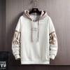 Men's Autumn/Winter Loose Fit Hoodie - Letter Print, Korean Style, Casual Plus Velvet Long Sleeve Pullover.
