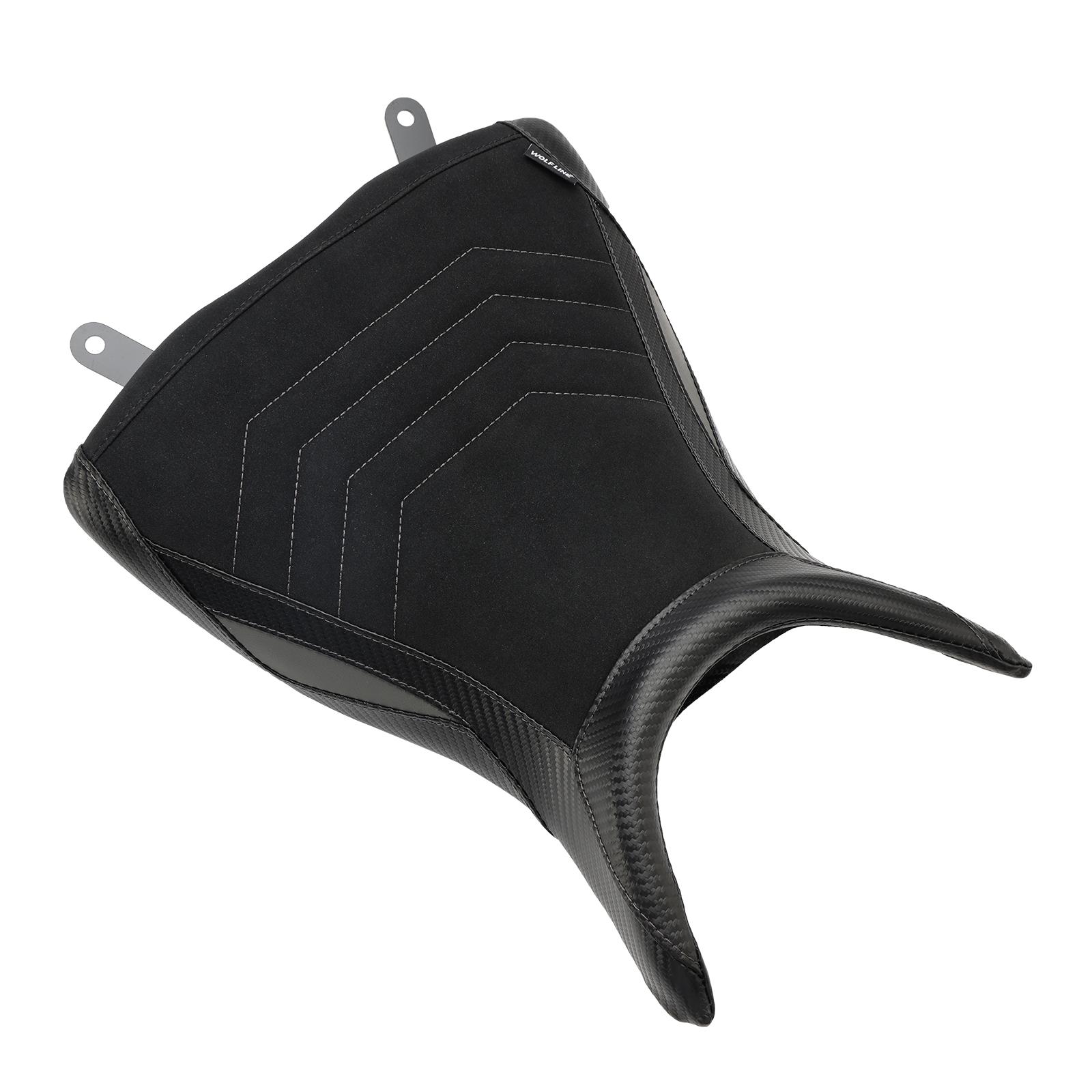 

Подушка водительского сиденья переднего рейдера из искусственной кожи, синяя для Yamaha Mt-03 Yzf-R3 2015-2023 чёрный