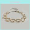 Damen Metall Geometrische Taillenkette Mit Graviertem Kreisdesign Für Sommer Modeaccessoire