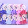 10pcs/set Plush Doll Bear Plush Foam Toys Foam Bear Cartoon Bouquet Doll  Graduation Gifts