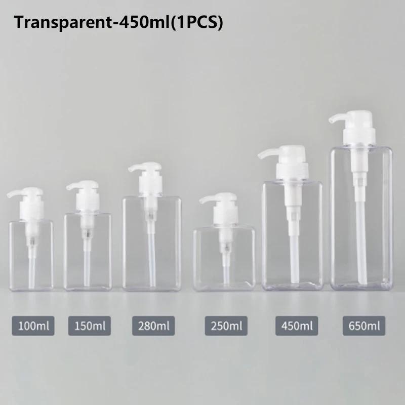100-650ml Square Bottle Liquid Soap Whipped Mousse Points Bottling Shampoo Lotion Shower Gel Pump Bottlesnding Soap Dispenser