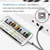ABNR Type C To MIDI Cable USB C To USB B 2.0 Printer Cable Printer Scanner Cord For Aio, HP, Canon,  Printers And More Du