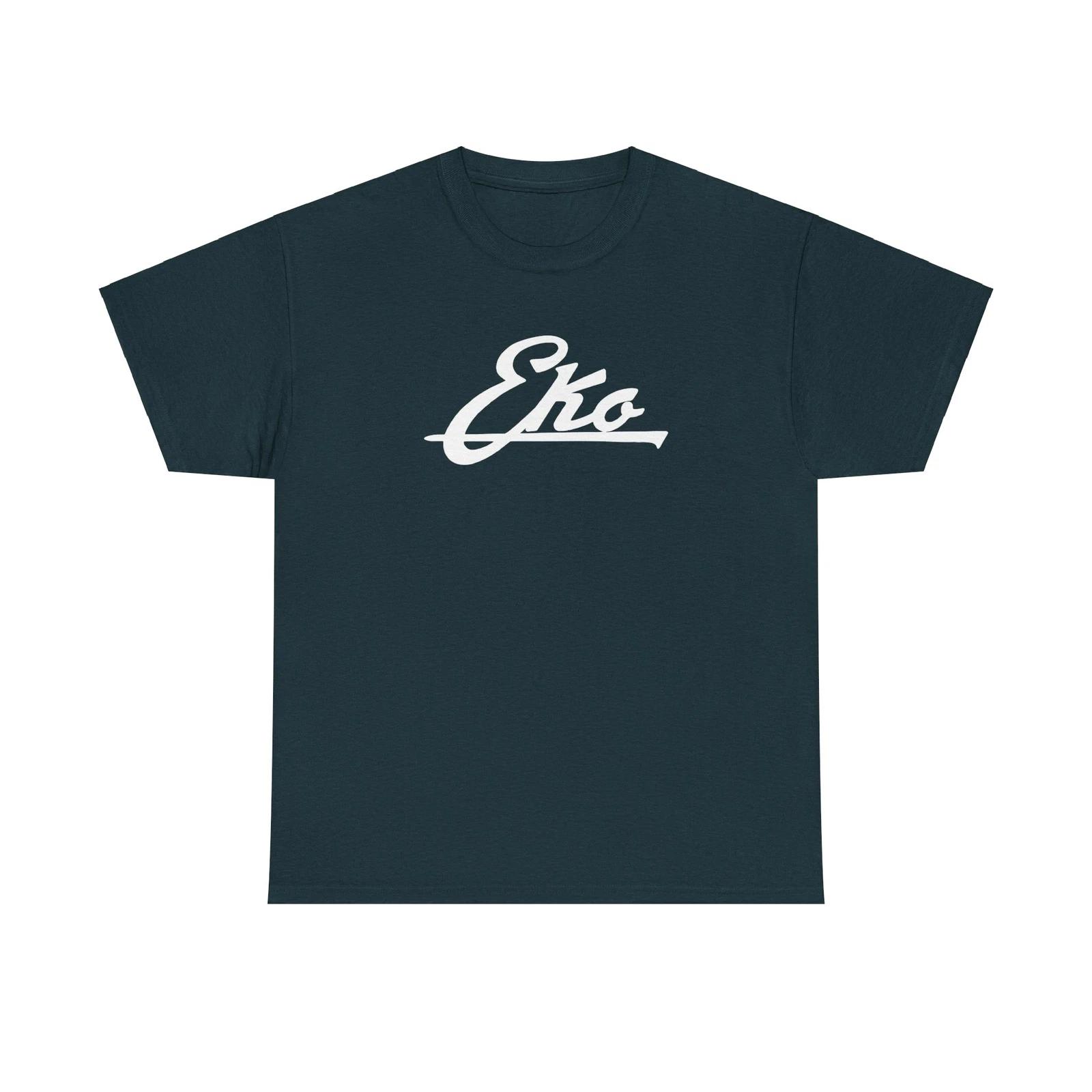 Eko Guitar Vintage Headstock Logo T-Shirt - Italy Bass Musician Music Gift Tee 4XL