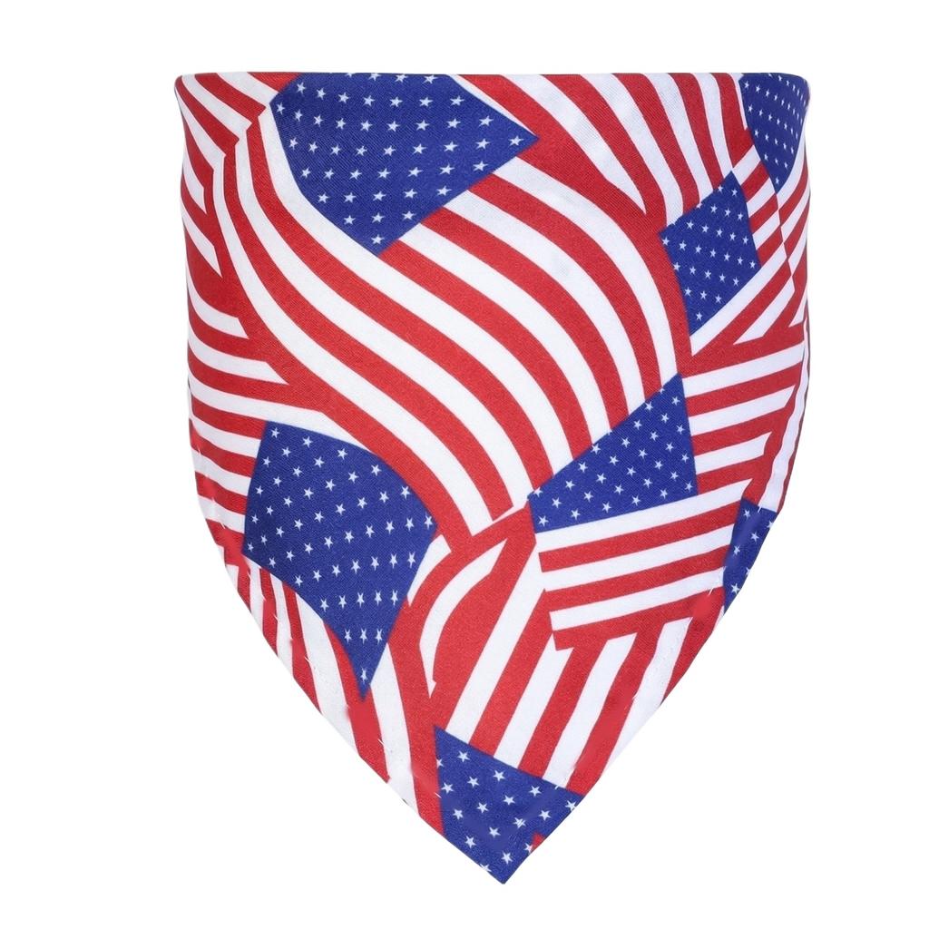 Polyester Pet Bandana for Small Dogs and Cats Adjustable Triangle Scarf Neck Accessory Decorative Bib for Pets Outdoor Indoor Use
