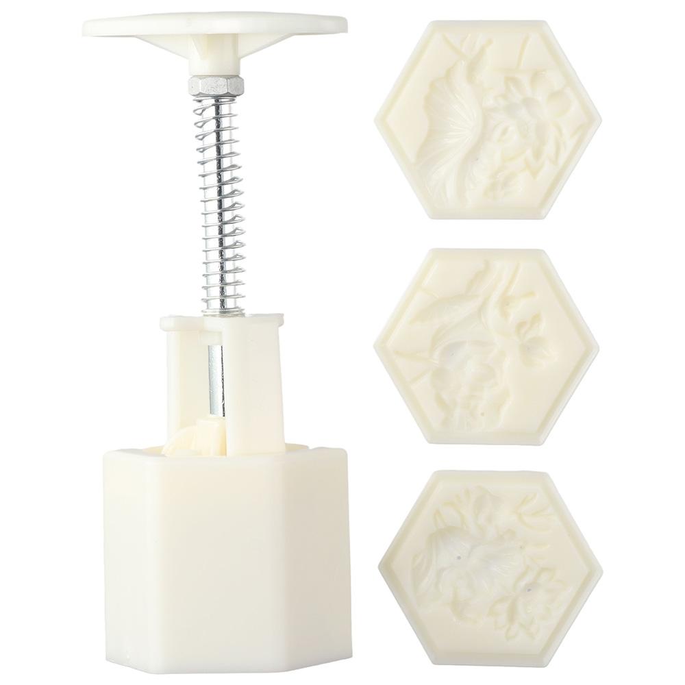 

5pcs White Lotus Leaf Mooncake Molds Lotus Shape Pastry Mould Easy-to-clean Mooncake Mold Kitchen