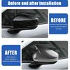 KUNGKIC For 2023 2024 2025 Subaru Crosstrek Car Side Rearview Mirror Covers Outer Protect Decorate Exterior Decoration Accessories ABS (Carbon Fiber