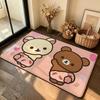 Cartoon R-Rilakkumas Carpet Bathroom Anti-slip Mat Door Mat Home Decoration Mat Entrance Door Mat Scratch-resistant Door Mat
