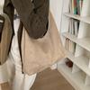 Soft Suede Hobo Bag with Knotted Handle Large Capacity Fashion Shoulder Bag