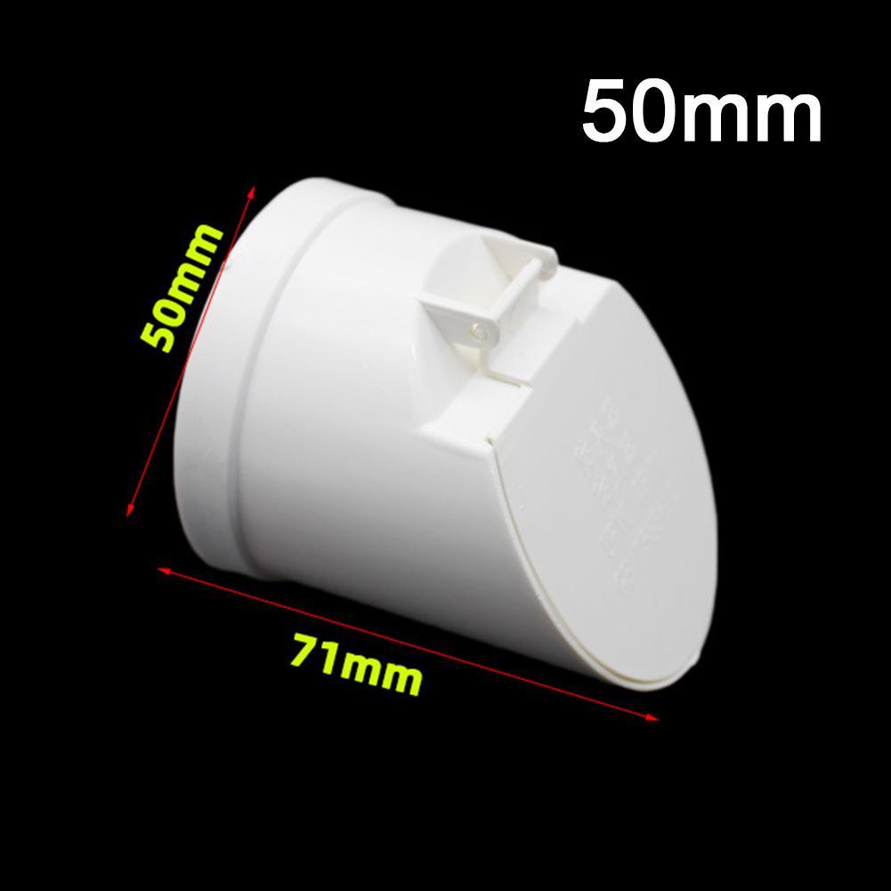 50-160mm PVC Drainage Pipe Check Valve Floor Drains Auto Closing Displacement Valve Cover For Sewage Pipe Septic Tank Plumbing