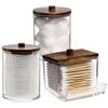 2/3/4Pcs Dust-proof Qtips Storage Holder Set Save Space Apothecary Container Jar  Cotton Pad