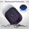 Shockproof Protective Cover for AirPods Pro 3 Compatible with AirPods Pro 3rd Generation Case Leather Texture Case with Keychain