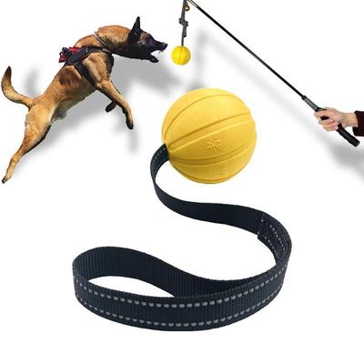 Hondenspeelgoedballen aan een touw voor kleine, middelgrote en grote honden, kauwers, duurzame interactieve bijtbal, EVA-schuimbal, drijft