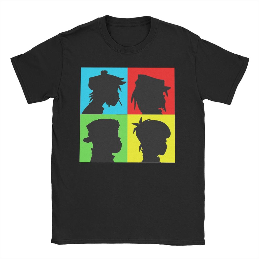 Gorillazed Virtual Band T Shirts Unisex Womens Cotton Novelty TShirt Music Streetwear Tee Shirt Short Sleeve Clothes Summer