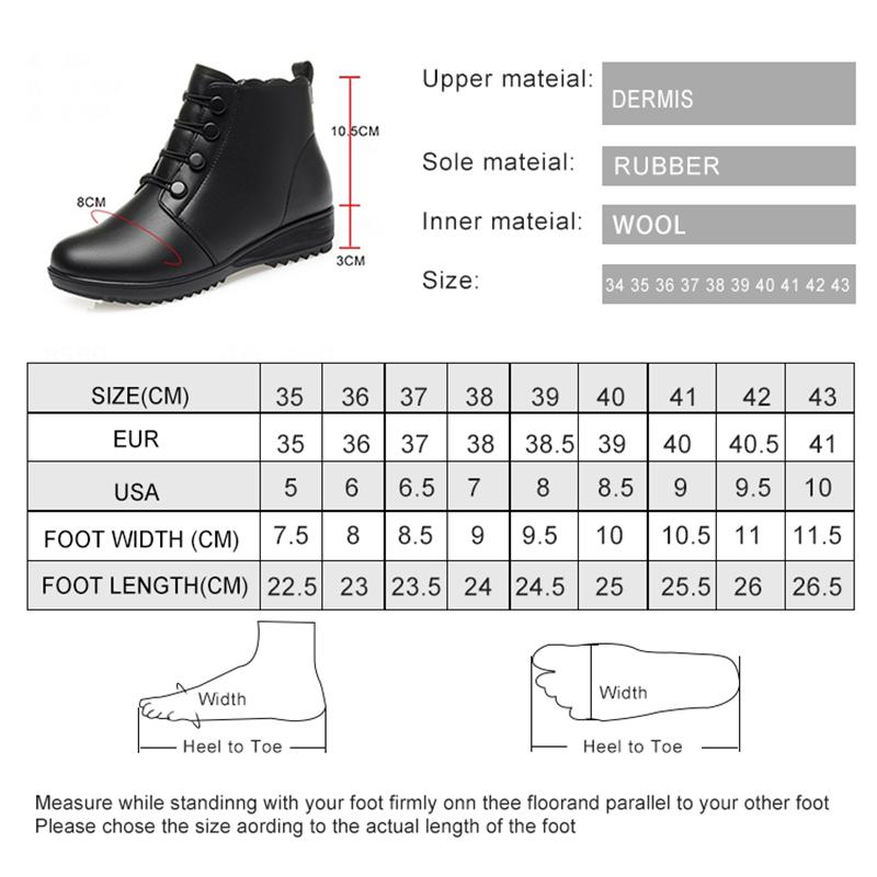 Fashion AIYUQI Women Winter Boots Anti Slip 2025 New Mom Snow Boots Warm Wool Large Size 41 42 43 Women Ankle Boots