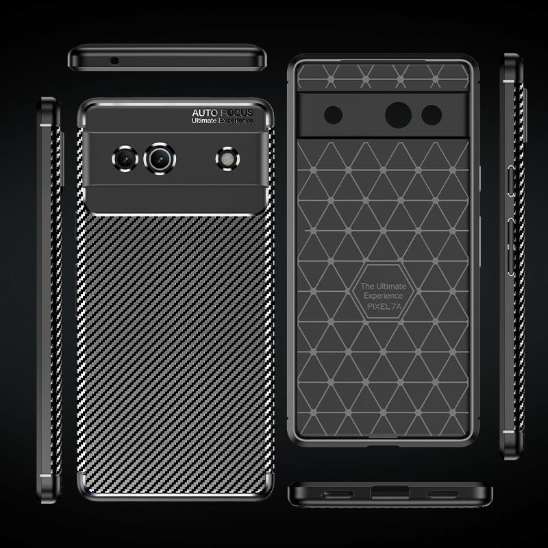 Carbon Fiber Cover For Google Pixel 7A Case Silicone Funda For Google Pixel 7A 6 7 Pro Ultra Thin Phone Case For Google Pixel 7A
