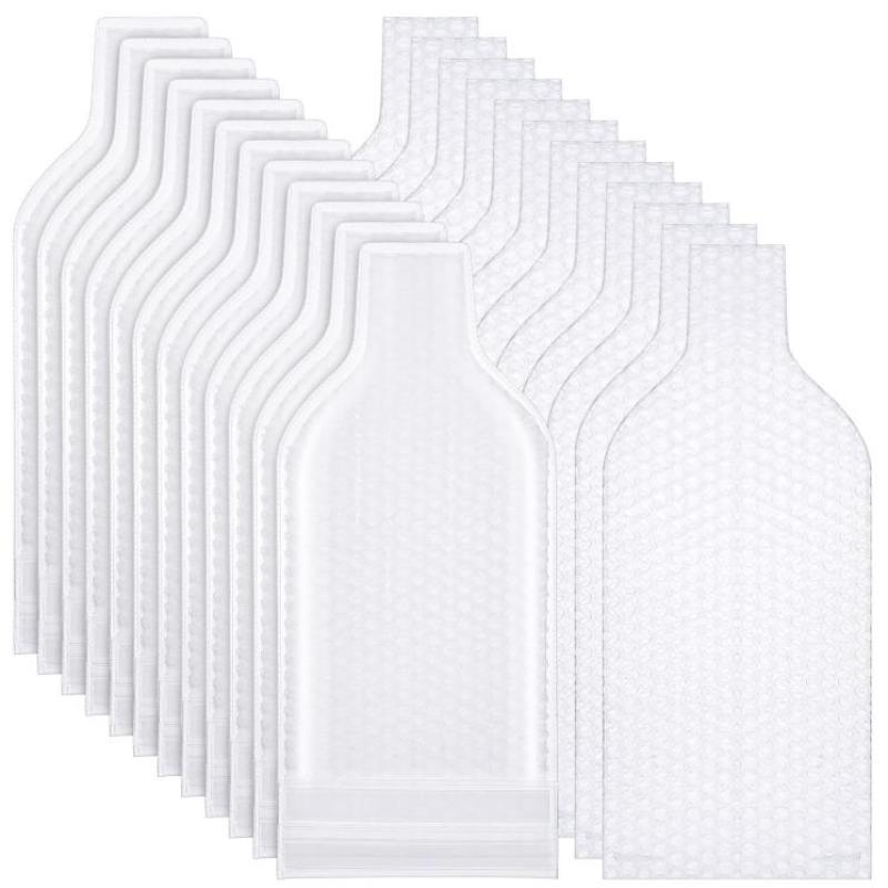 Wine Bottle Protector Bubble Bags Shockproof Leak Resistant BPA Free Non-toxic Pouches Ideal for Travel Gift Transport Moving
