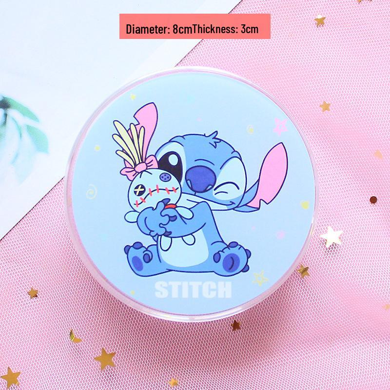 Transparent Cartoon Storage Box: Cute Round Organizer for Snacks, Candy, Gifts, or Cosmetics.