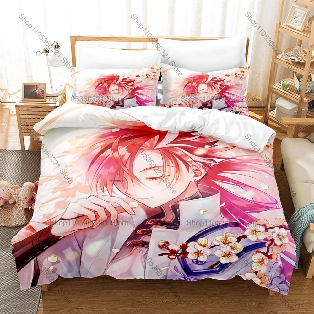 Anime Bedding Set 3Pcs Fate Grand Order Takasugi Shinsaku Stylish Design Bedroom Gift for FGO Lovers for Fans