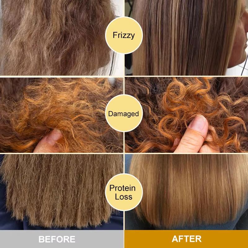 PURC Professional 24K Gold Essence Hair Oil Nourishing Smoothing Hair Serum Repair Damaged Frizz Leave-In Hair Care Products