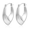 Stainless Steel Chunky Hoop Earrings for Women Teen 18K Gold Plated Hypoallergenic Thick Huggie Hoop Jewelry for Christmas Gifts