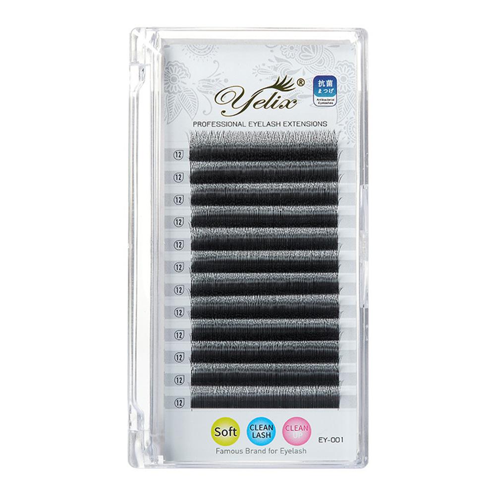 Black Y Shaped 2D YY Ultra-thin Lash Extension Premade Fans Eyelashes Extensions Single Tip Natural Soft Light False Eyelashes