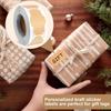 Label Stickers 300PCs/Roll Kraft Round Self-adhesive Label Paper Sticker Classification Name Labels Stickers for gift  decor