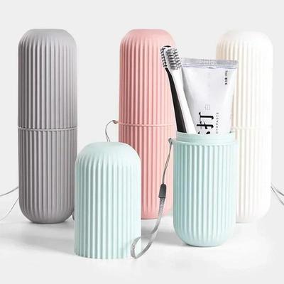 1pc Household Travel Portable Toothbrush Box Washing Cup Washing Supplies Toothbrush Storage Cup Student Dormitory Mouthwash Cup